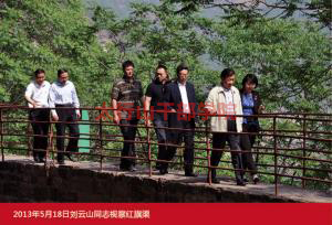 領導同志視察紅旗渠